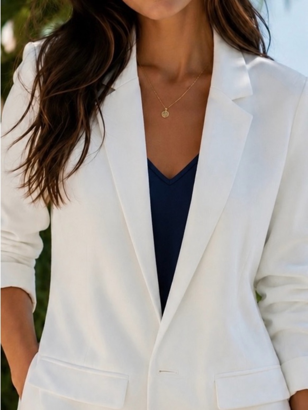 Ann Taylor White Jacket Size 4